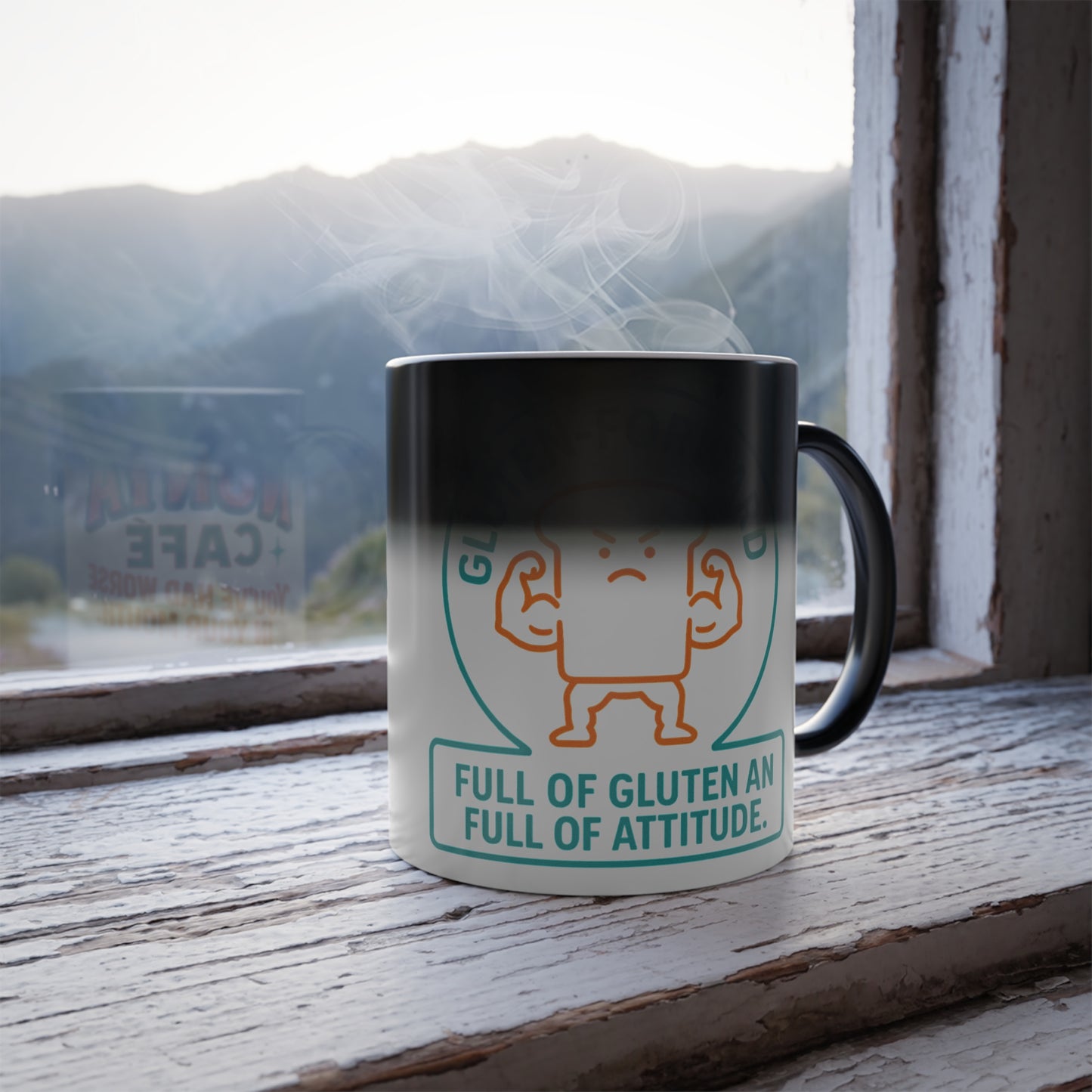 Gluten Forward Heat-Reveal Mug