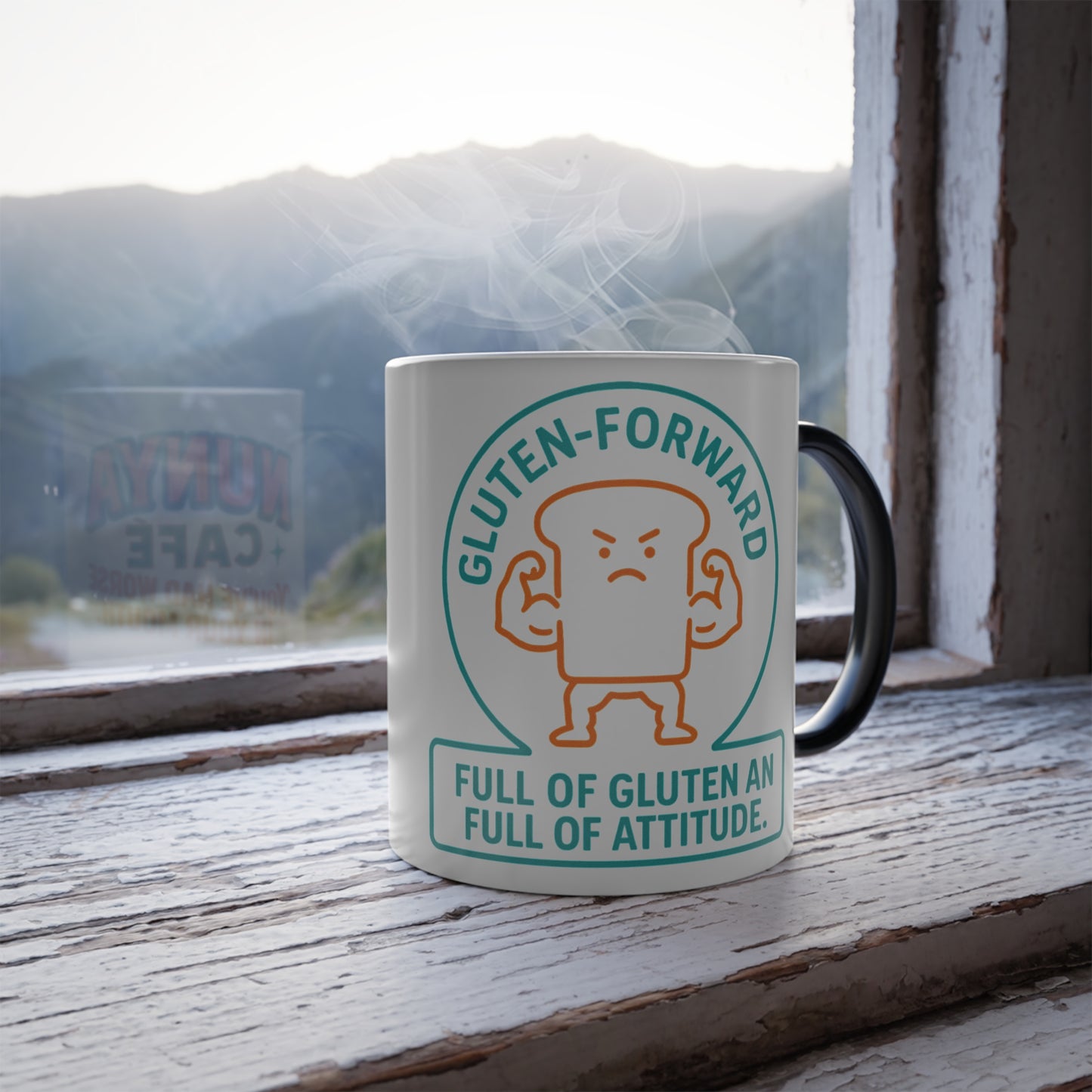 Gluten Forward Heat-Reveal Mug