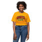 "Locally Grown” on BACK Tee - Nunya Café on Front