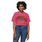 "Locally Grown” on BACK Tee - Nunya Café on Front