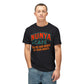 "Locally Grown” on BACK Tee - Nunya Café on Front