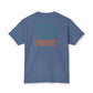 "Locally Grown” on BACK Tee - Nunya Café on Front
